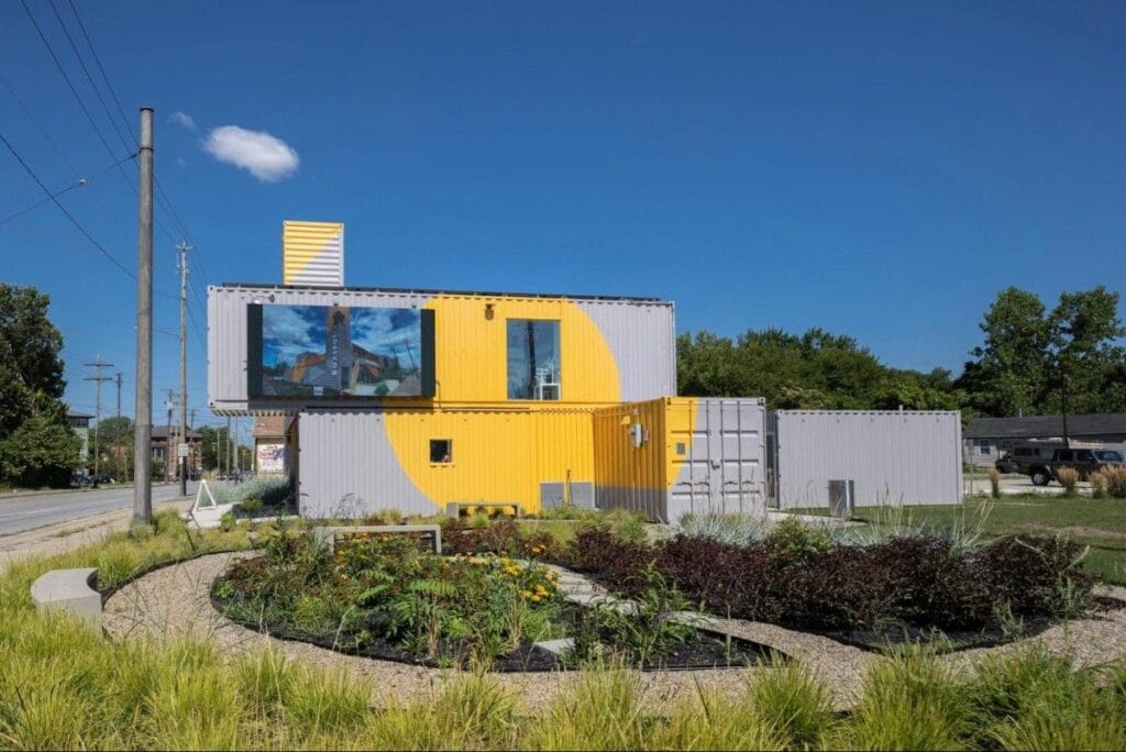 Boxspot Cleveland made from shipping containers