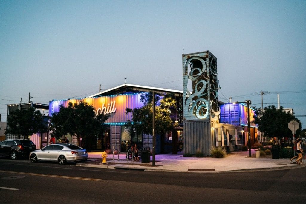 Churchill is an outdoor market built using shipping containers