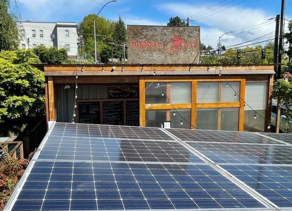 Humble Pie built using a shipping container