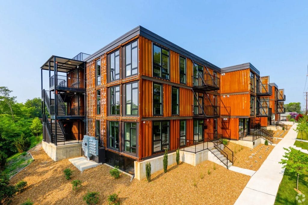 83 Freight Residential complex constructed from shipping containers