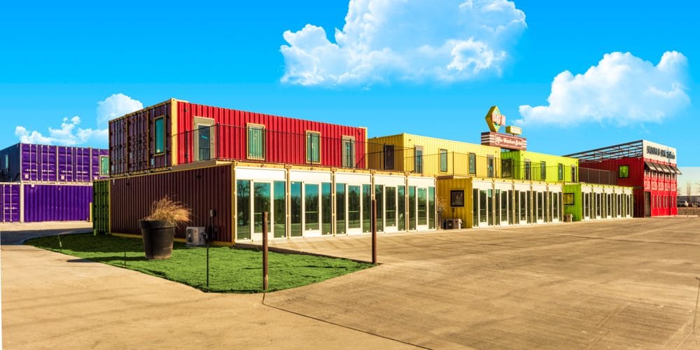 Box Office Warehouse Suites made from shipping containers
