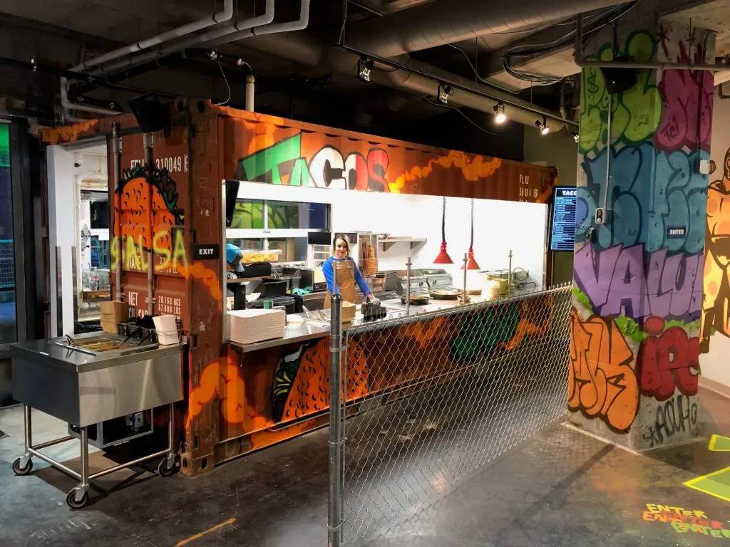 Cargo Food Authority project in Minneapolis using shipping containers
