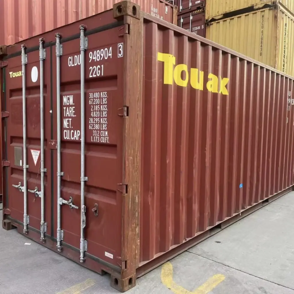 this is a dry (general purpose) container. Most commonly used container type for transporting goods that do not require temperature control or special handling.