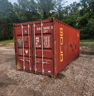 20ft used storage container delivered in Detroit 07/10/2025