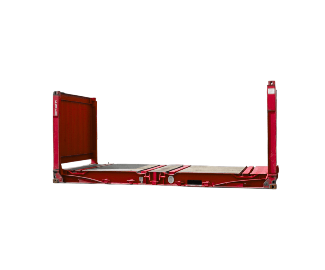 Flat rack containers are designed with no side walls and only end frames, allowing for cargo to extend beyond the container’s width. They are well suited for transporting large or heavy equipment that cannot be loaded into enclosed containers. Items are typically secured directly to the base using straps or lashing equipment.